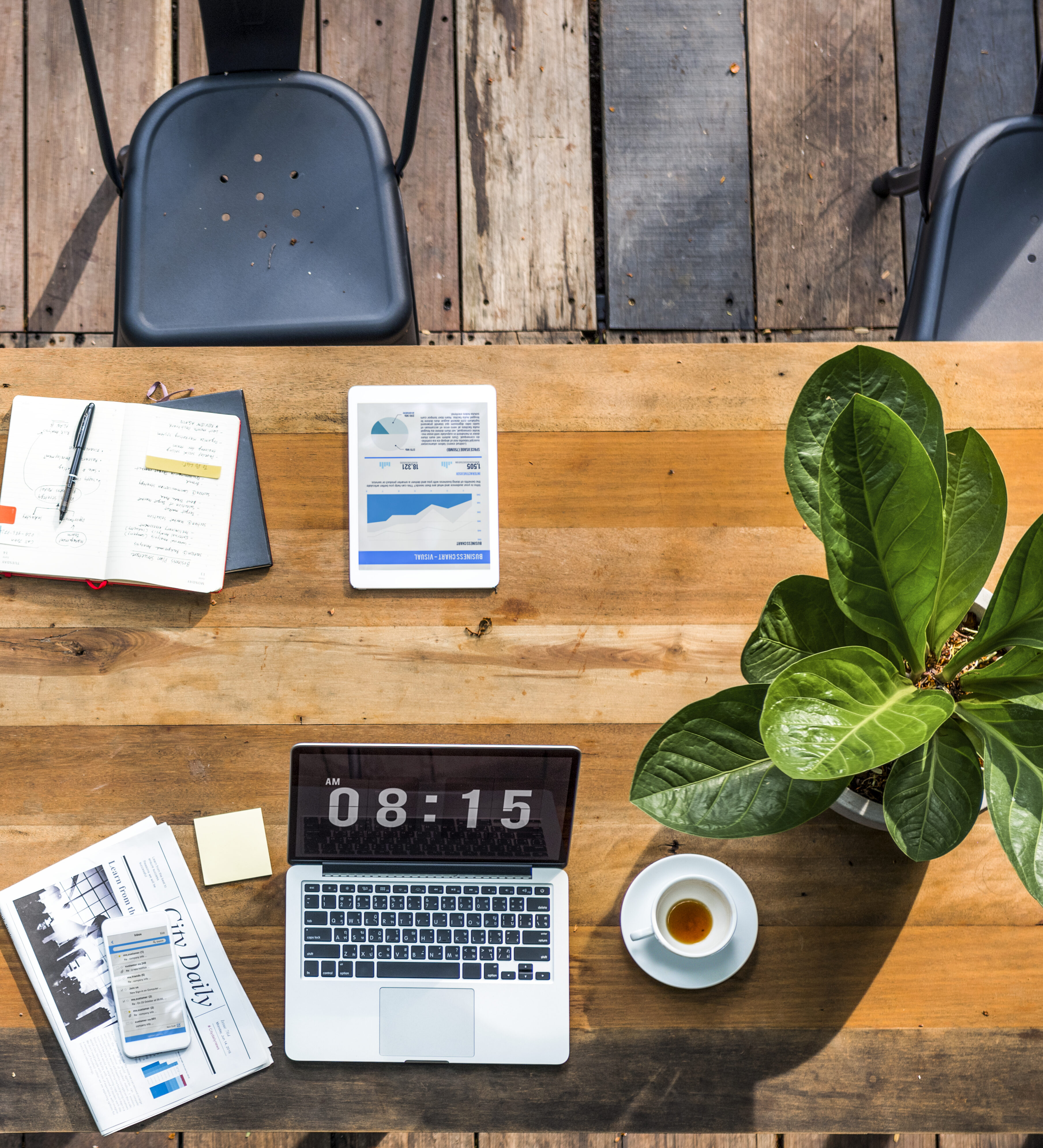 Digital Laptop Working Global Business Concept